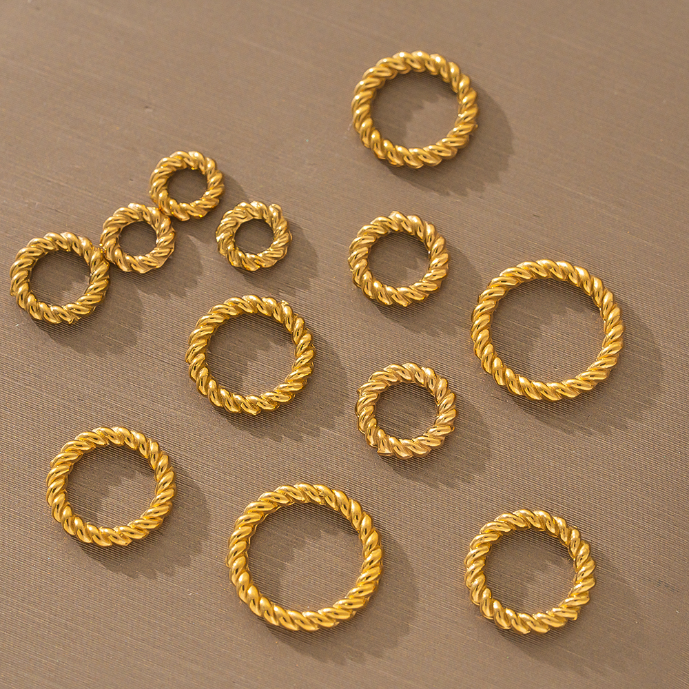 Jewelry Making Ring Tool - 20Pcs Stainless Steel Round Twist-Style Closed