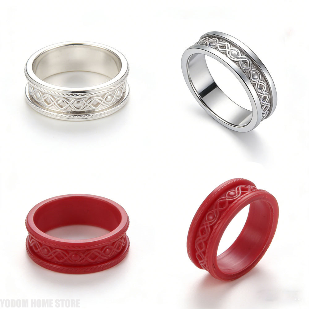 Jewelry Making Ring Tool - Viking Pattern Ring Silicone Mould, 3
