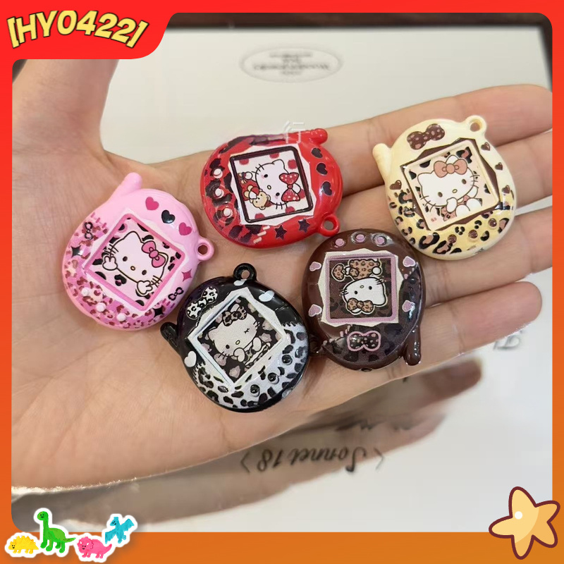 Jewelry Making Beads - Acrylic Cute Kt Cat Leopard Print