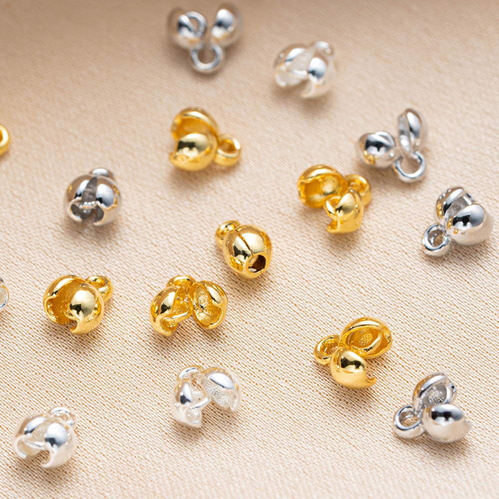 Eyepin Ball End - 20pcs 18K Gold Plated Crimp End
