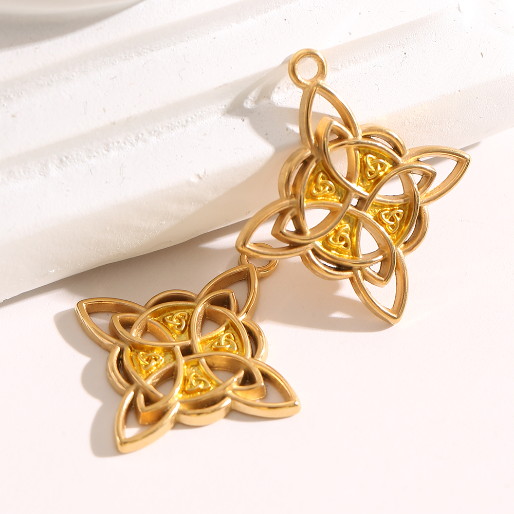 1-3PCS Gold Plated Celtic Knot - مراجعة Jewelry Making Stones وسعره