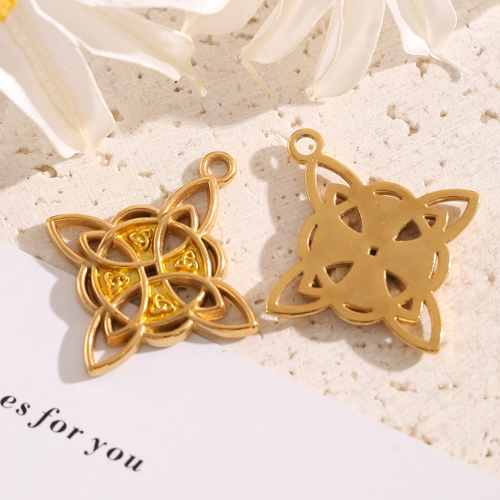 1-3PCS Gold Plated Celtic Knot - مراجعة Jewelry Making Stones وسعره