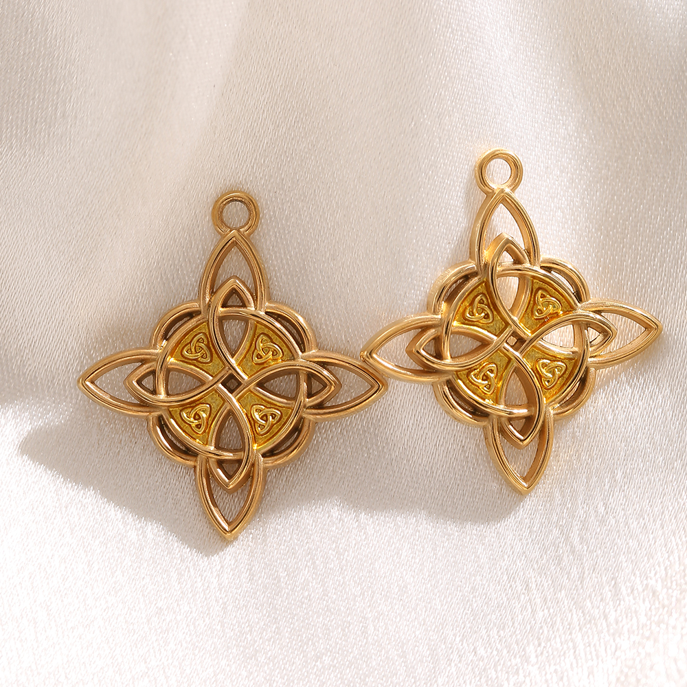 1-3PCS Gold Plated Celtic Knot - مراجعة Jewelry Making Stones وسعره