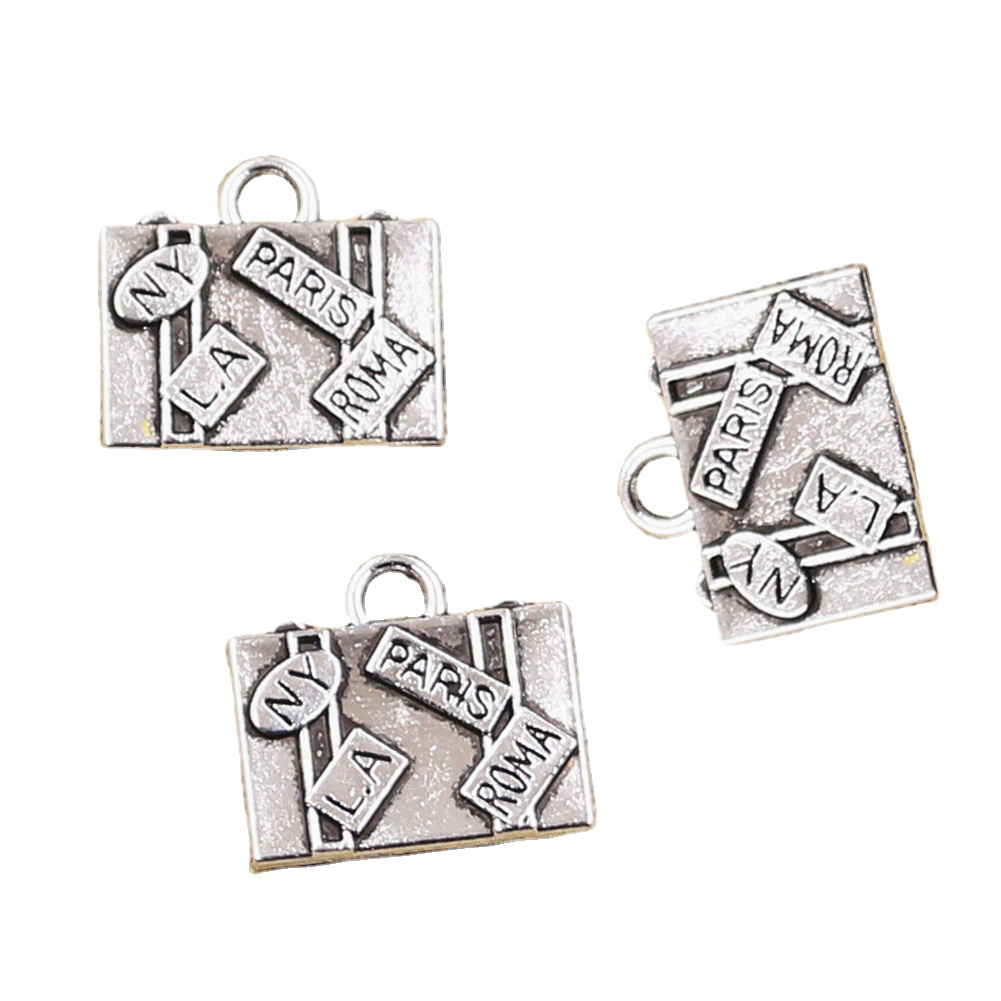 10pcs Charms Travel Bags New Y - مراجعة Jewelry Making York وسعره