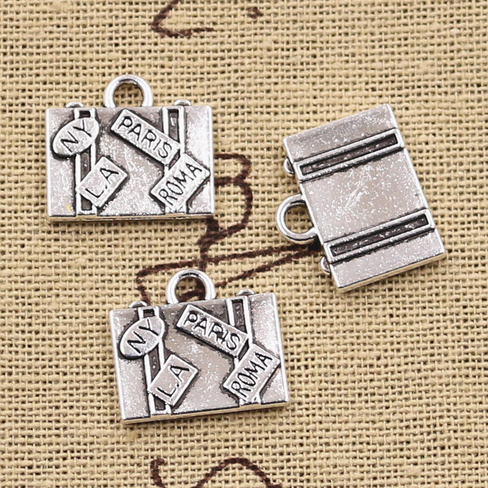 10pcs Charms Travel Bags New Y - مراجعة Jewelry Making York وسعره