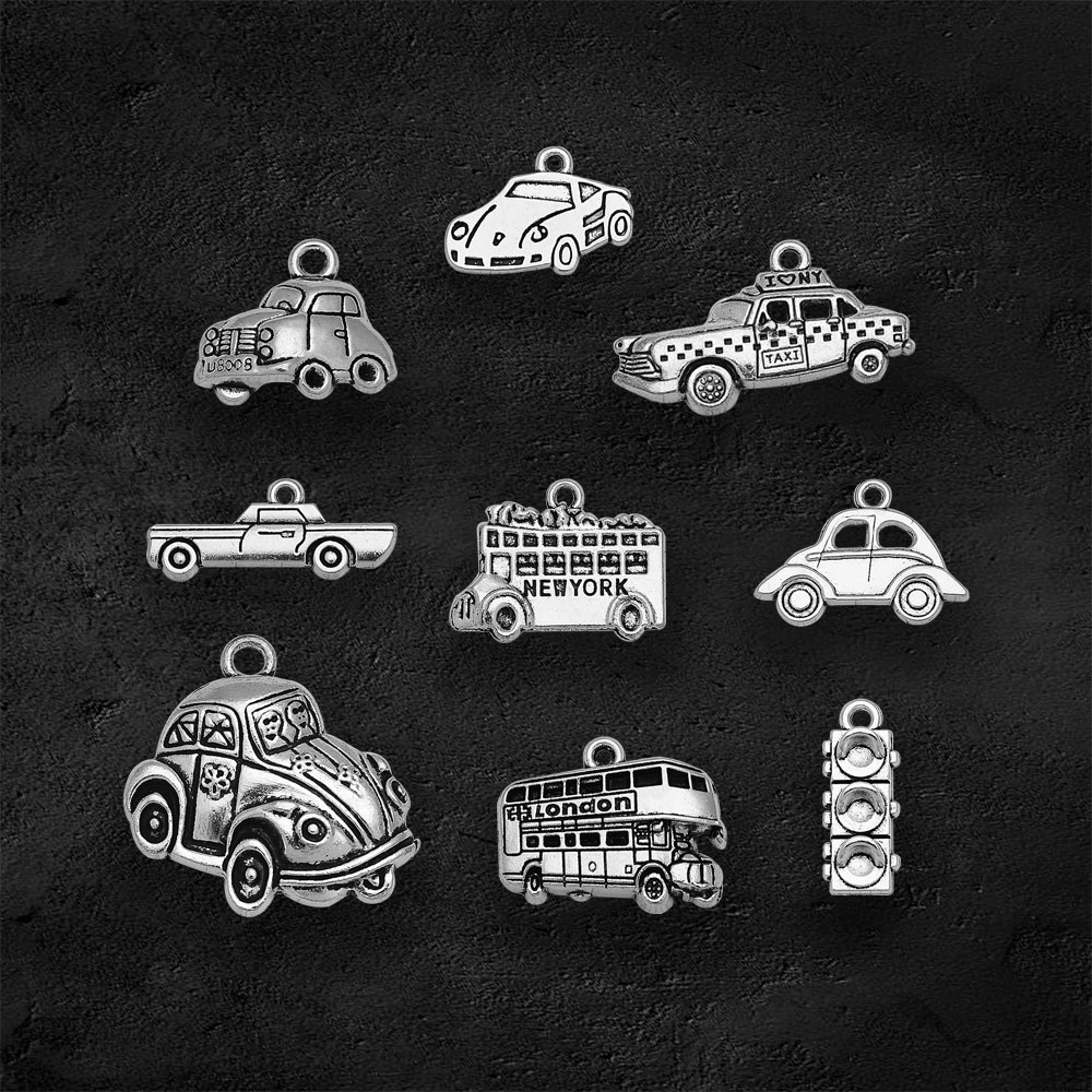 Silver Plated Taxi Bus Car Tra - مراجعة Jewelry Making York وسعره