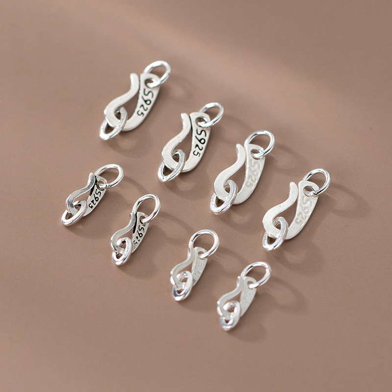 S925 Sterling Silver S Shape C - مراجعة Jewelry Making In La وسعره