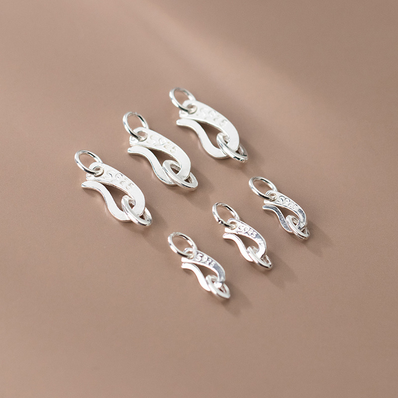 S925 Sterling Silver S Shape C - مراجعة Jewelry Making In La وسعره