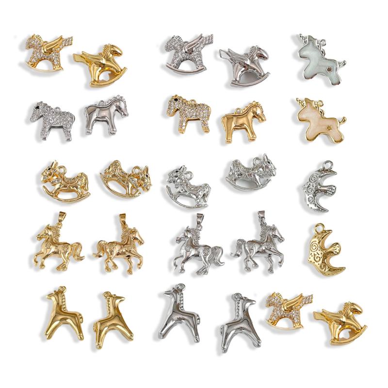 [HS][LA]1PC Pony Pendants Anim - مراجعة Jewelry Making In La وسعره