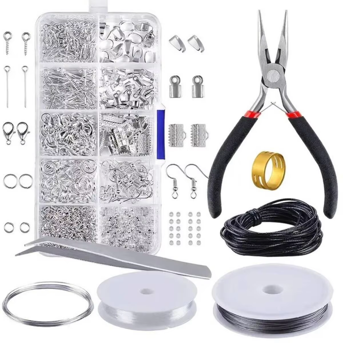 900pcs DIY Jewelry Findings Ki - مراجعة Jewelry Making Ring Tool وسعره