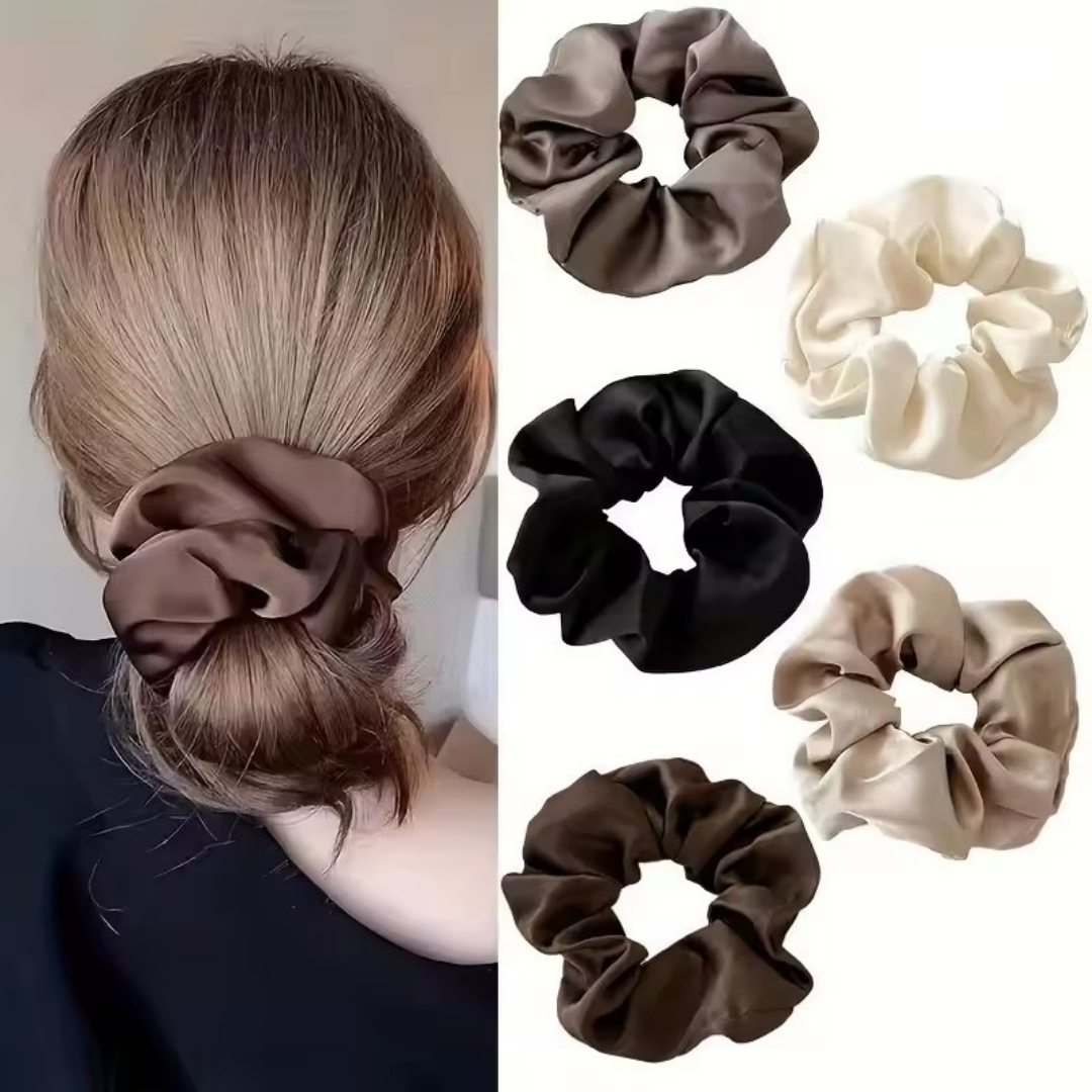5PCS Satin Hair Scrunchie Exqu - مراجعة Jewelry Making Adults وسعره