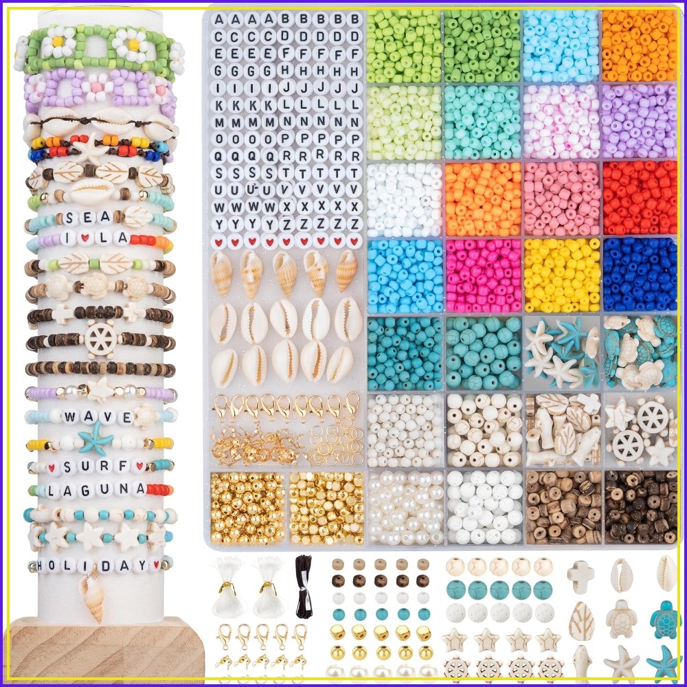 6000pcs 4mm Glass Beads for Br - مراجعة Jewelry Making Degree وسعره