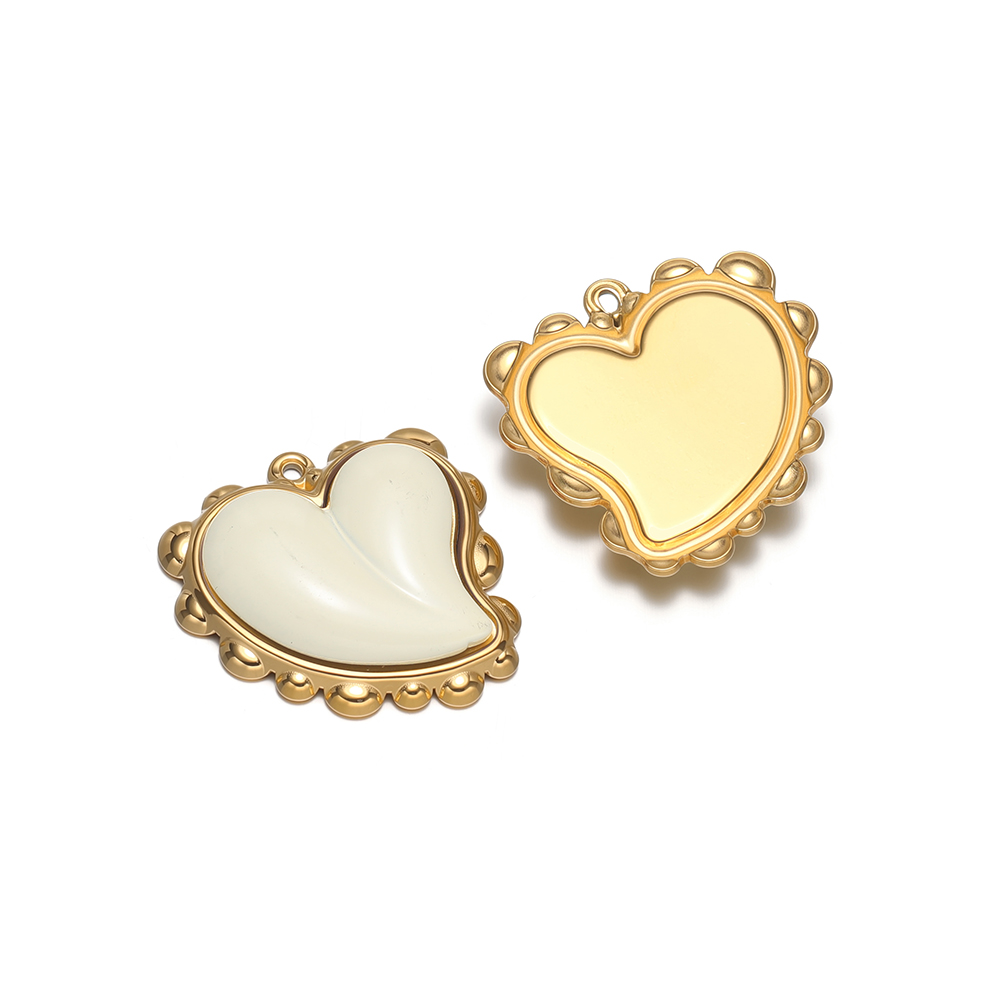 3Pcs Stainless Steel Heart Cha - مراجعة Jewelry Making Stones وسعره