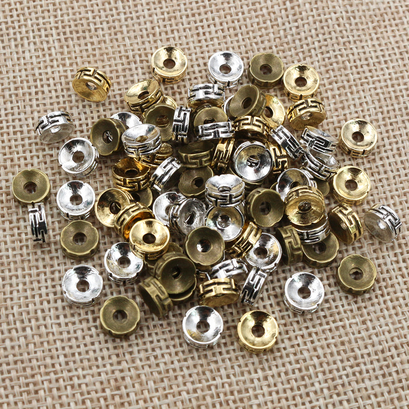 50pcs 7.5x3mm Spacer Beads Bro - مراجعة Eyepin Ball End وسعره