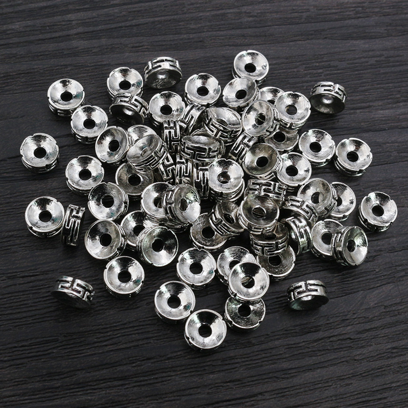 50pcs 7.5x3mm Spacer Beads Bro - مراجعة Eyepin Ball End وسعره