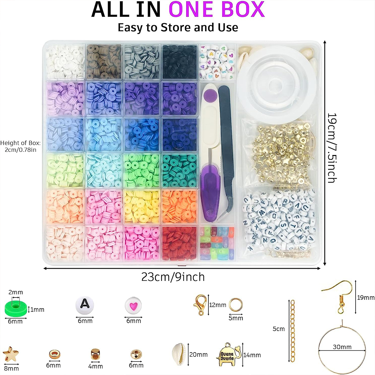 6000 Pcs 24 Colors Flat Round  - مراجعة Jewelry Making Degree وسعره