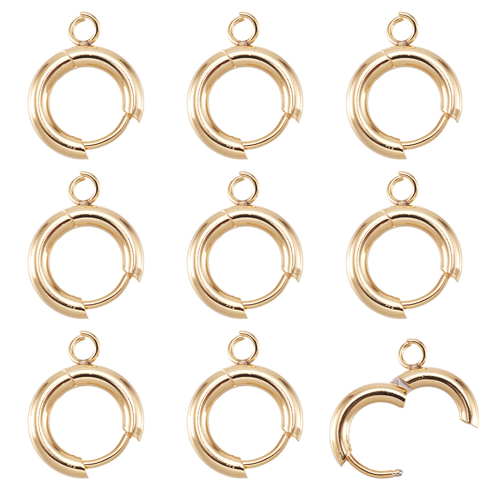10pcs 201 Stainless Steel Hugg - مراجعة Jewelry Making Hardware وسعره