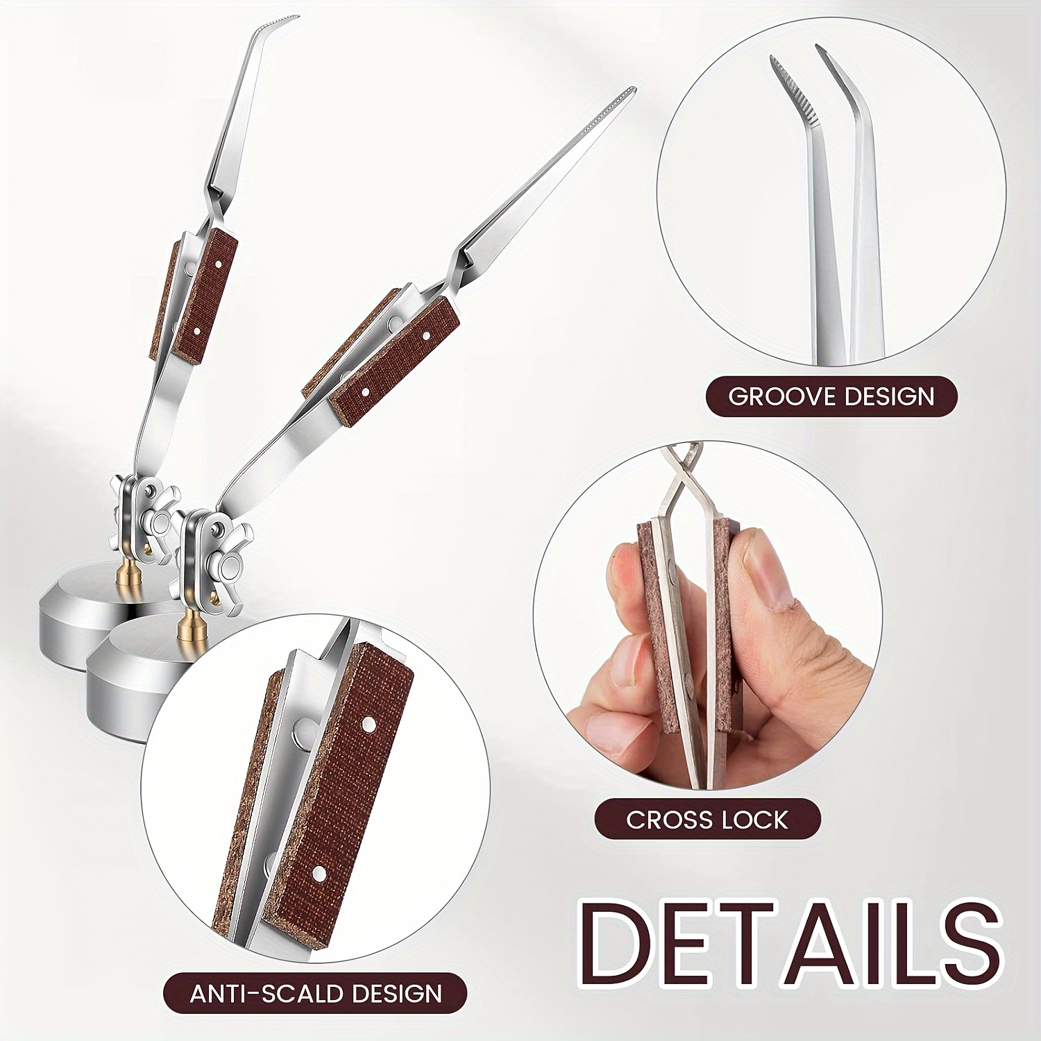 Third Hand Soldering Tweezers  - مراجعة Jewelry Making Needle Nose Pliers وسعره