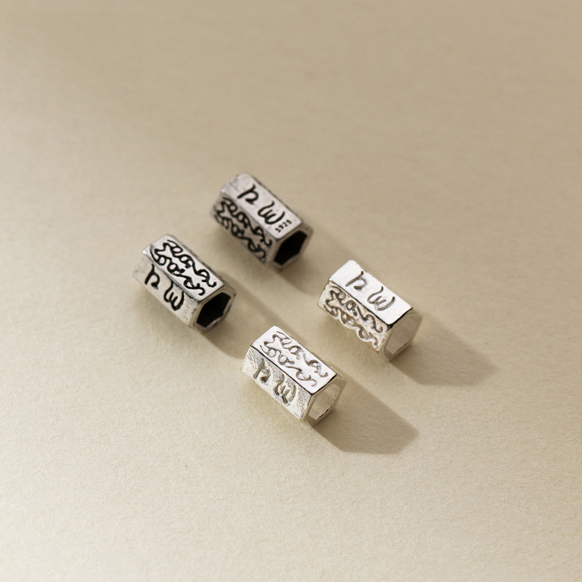 925 Silver Beads Retro Engrave - مراجعة Jewelry Making In La وسعره