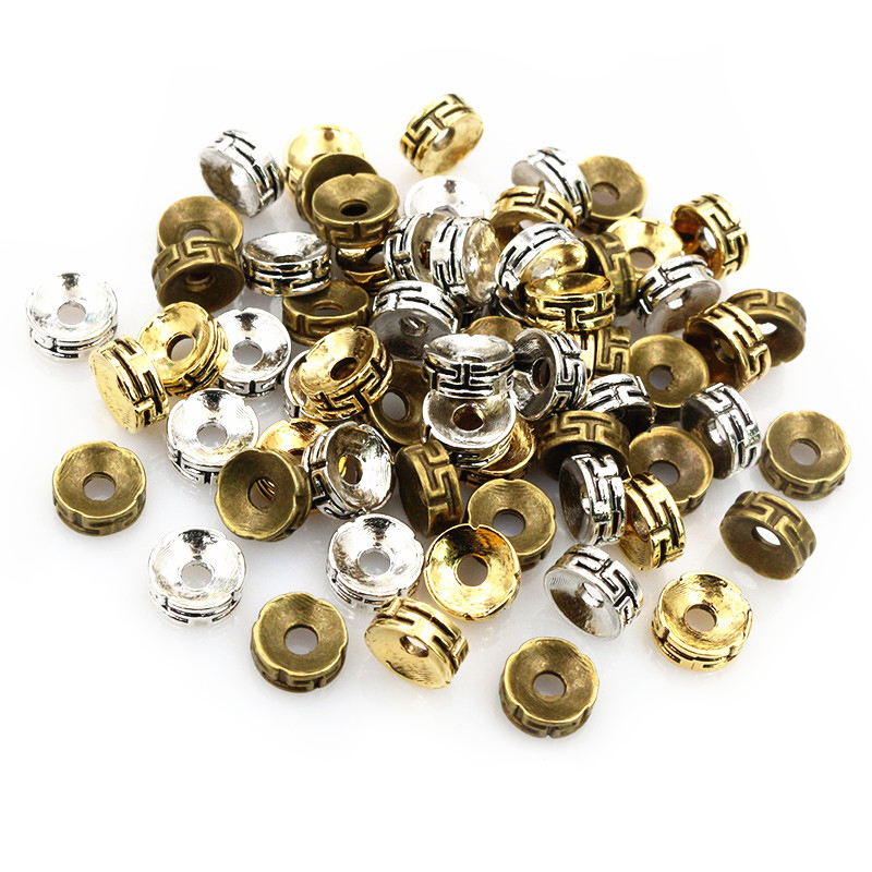 50pcs 7.5x3mm Spacer Beads Bro - مراجعة Eyepin Ball End وسعره