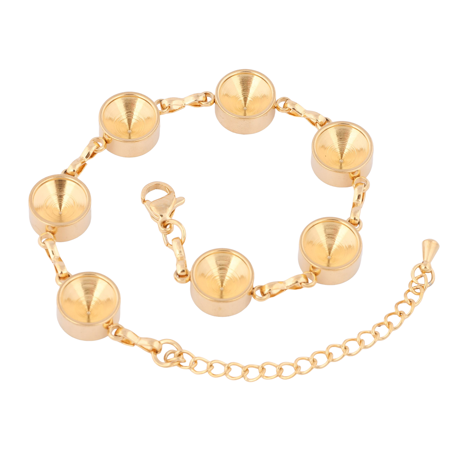 2pcs Stainless Steel Gold Plat - مراجعة Jewelry Making Stones وسعره