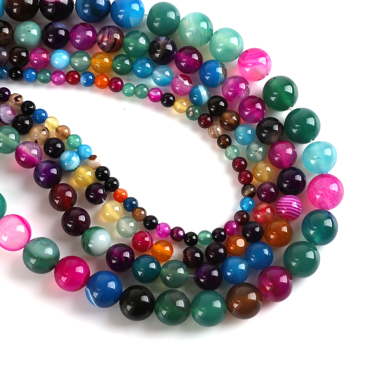 Natural Agate Stone Beads Colo - مراجعة Jewelry Making Stones وسعره