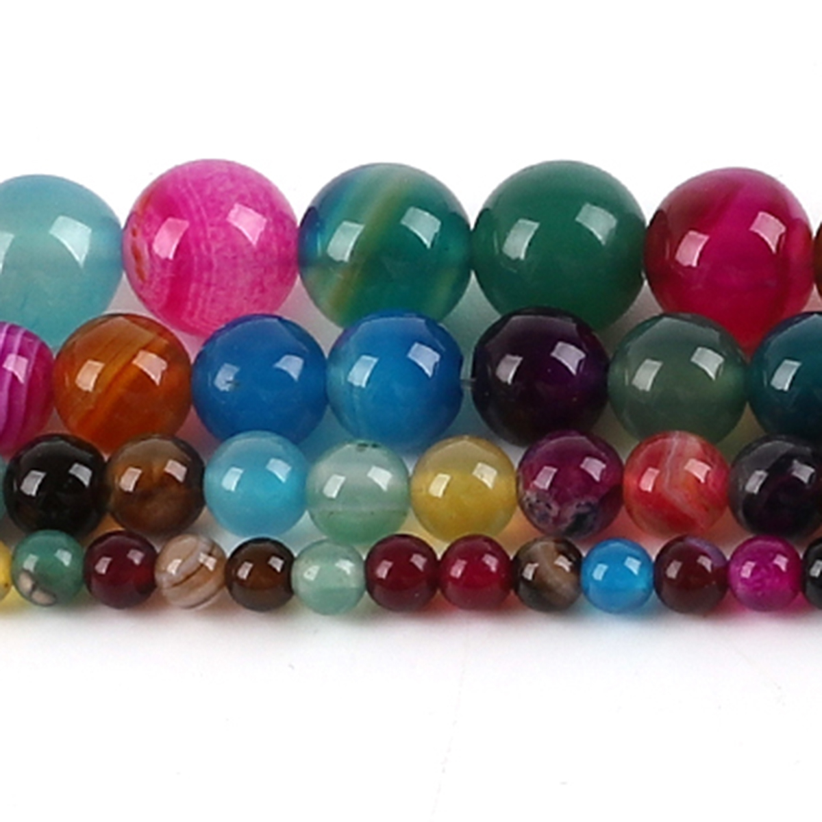 Natural Agate Stone Beads Colo - مراجعة Jewelry Making Stones وسعره