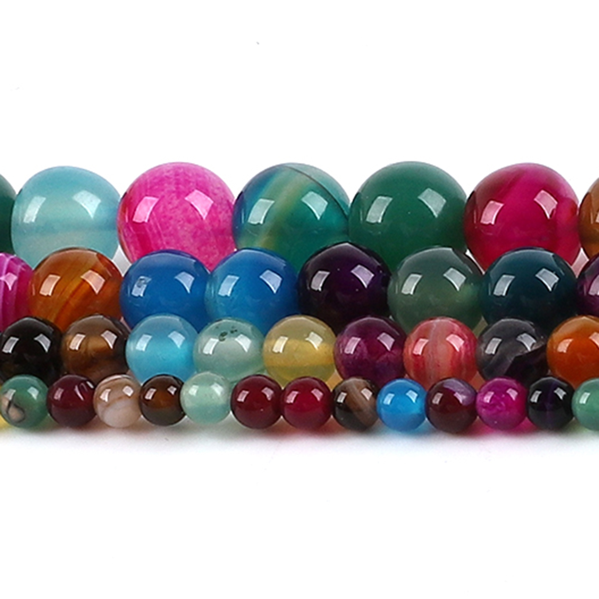 Natural Agate Stone Beads Colo - مراجعة Jewelry Making Stones وسعره