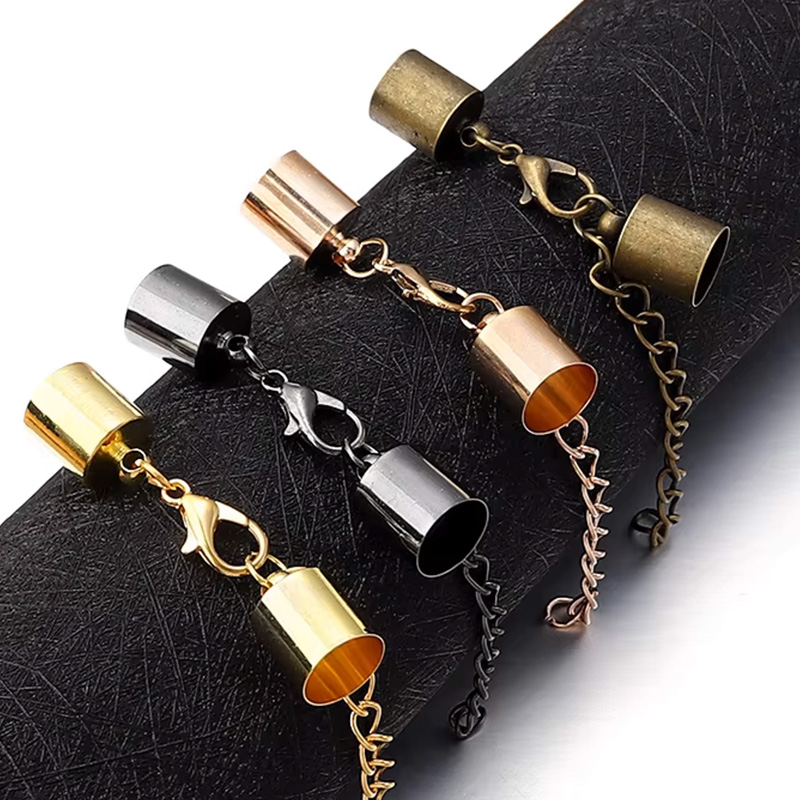 10Sets Leather Cord End Caps W - مراجعة Jewelry Making Hardware وسعره