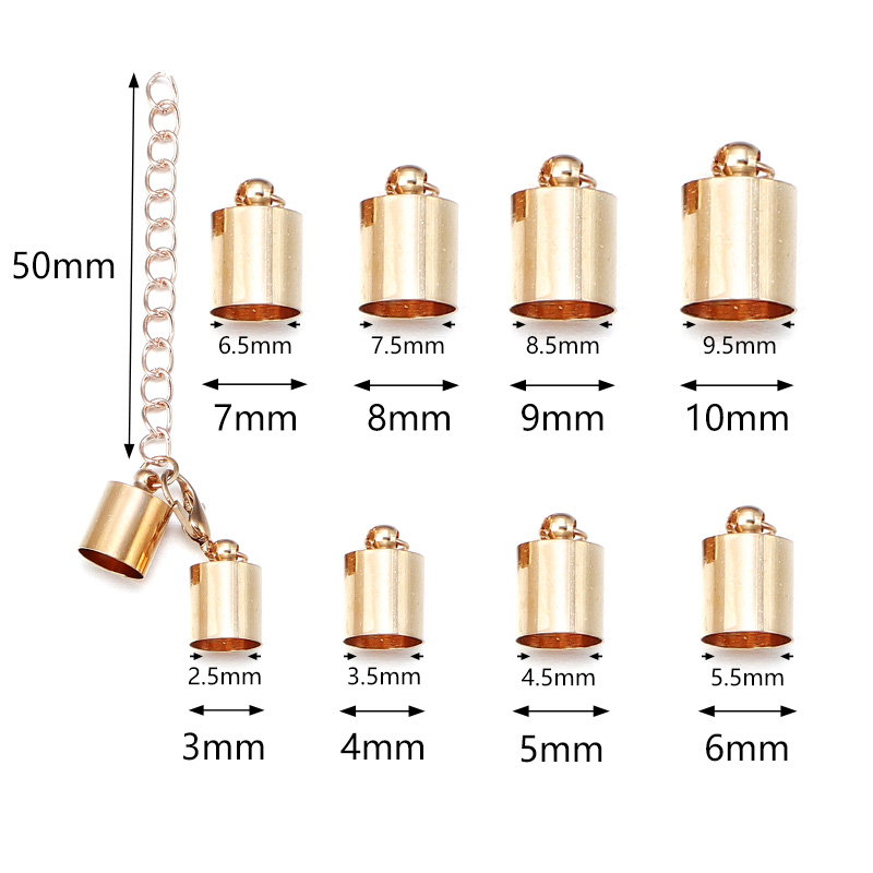 10Sets Leather Cord End Caps W - مراجعة Jewelry Making Hardware وسعره