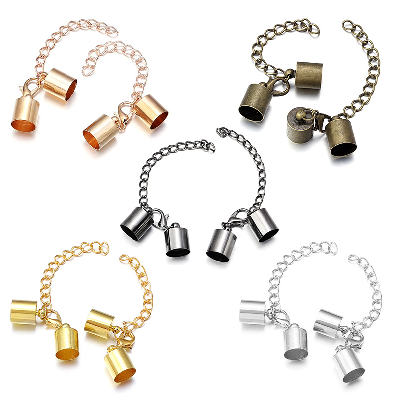 10Sets Leather Cord End Caps W - مراجعة Jewelry Making Hardware وسعره