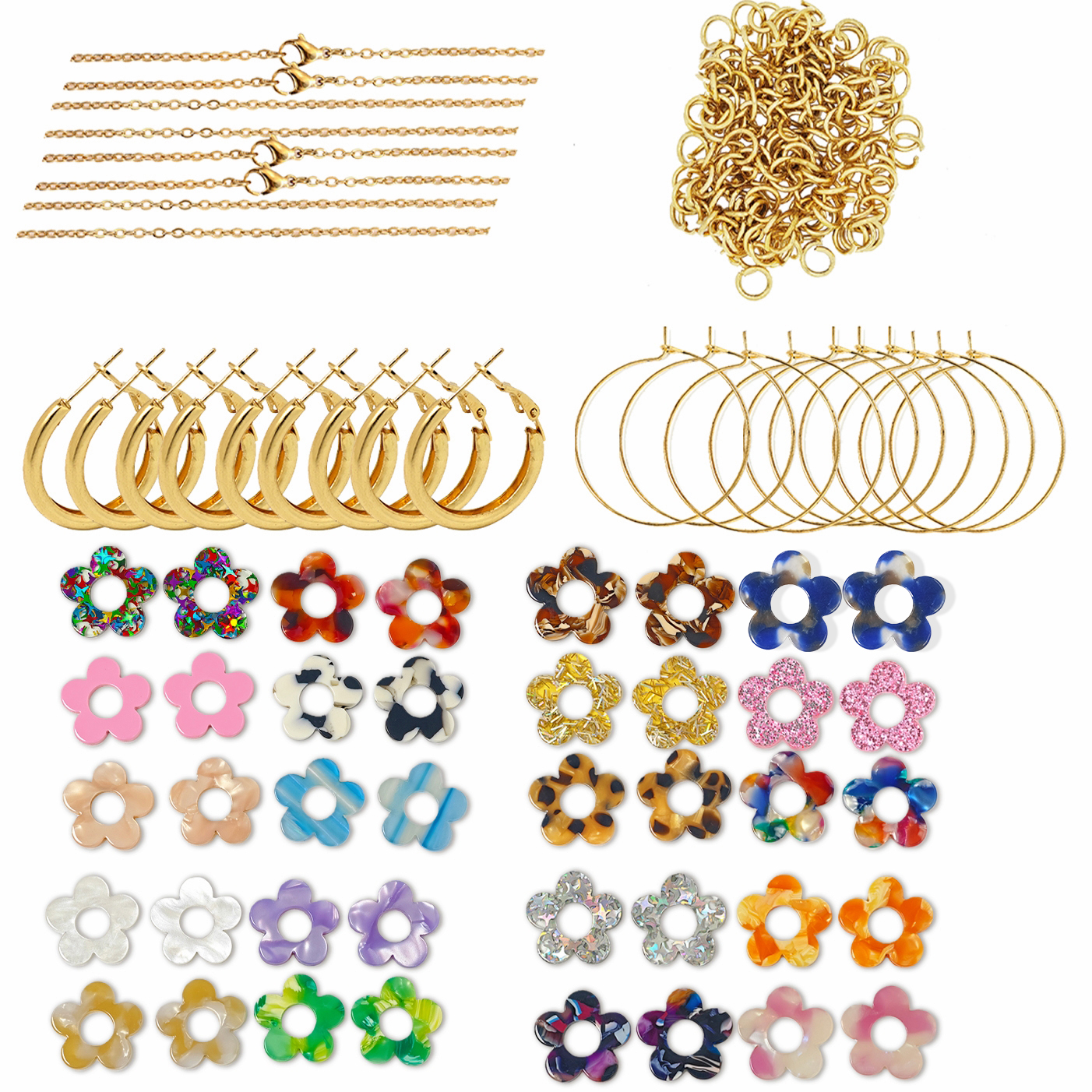 Cute Colorful Sequin Acrylic F - مراجعة Jewelry Making Degree وسعره