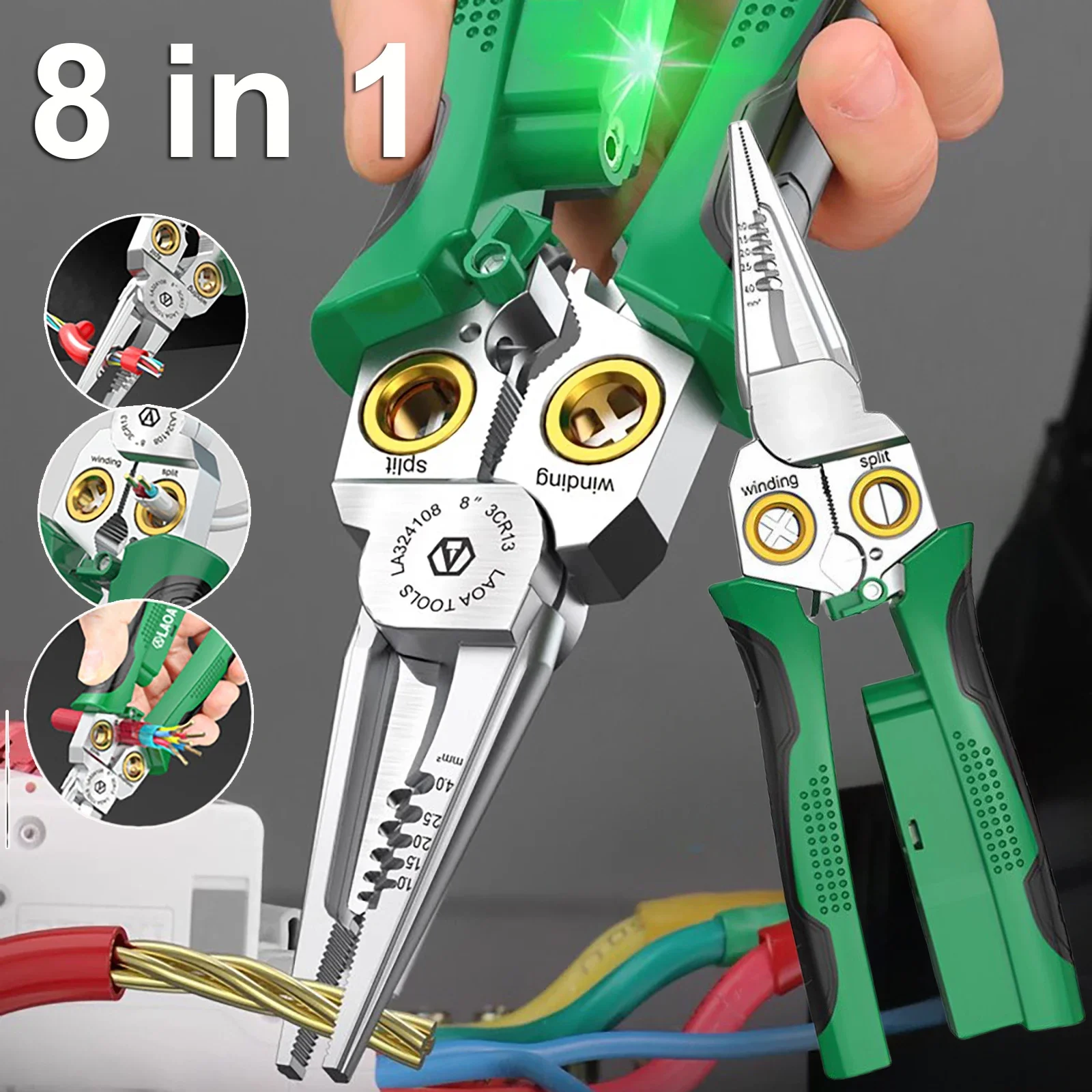 8 in 1 Stainless Steel Wire St - مراجعة Jewelry Making Needle Nose Pliers وسعره