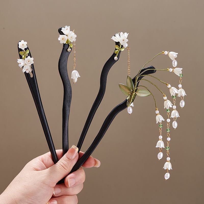Wooden Flower Hairpin Vintage  - مراجعة Jewelry Making Adults وسعره