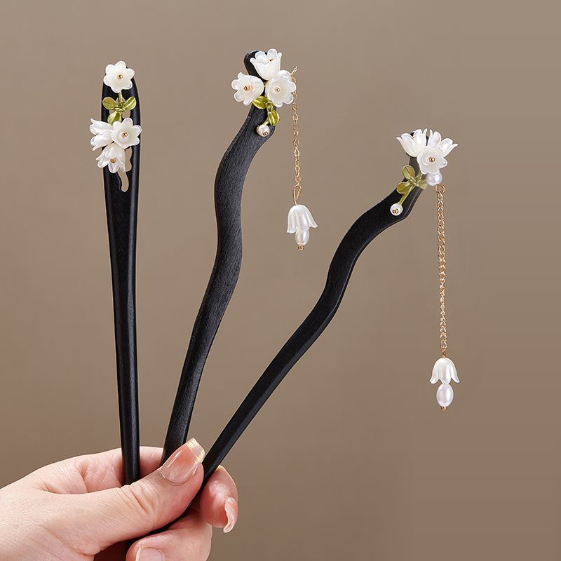 Wooden Flower Hairpin Vintage  - مراجعة Jewelry Making Adults وسعره
