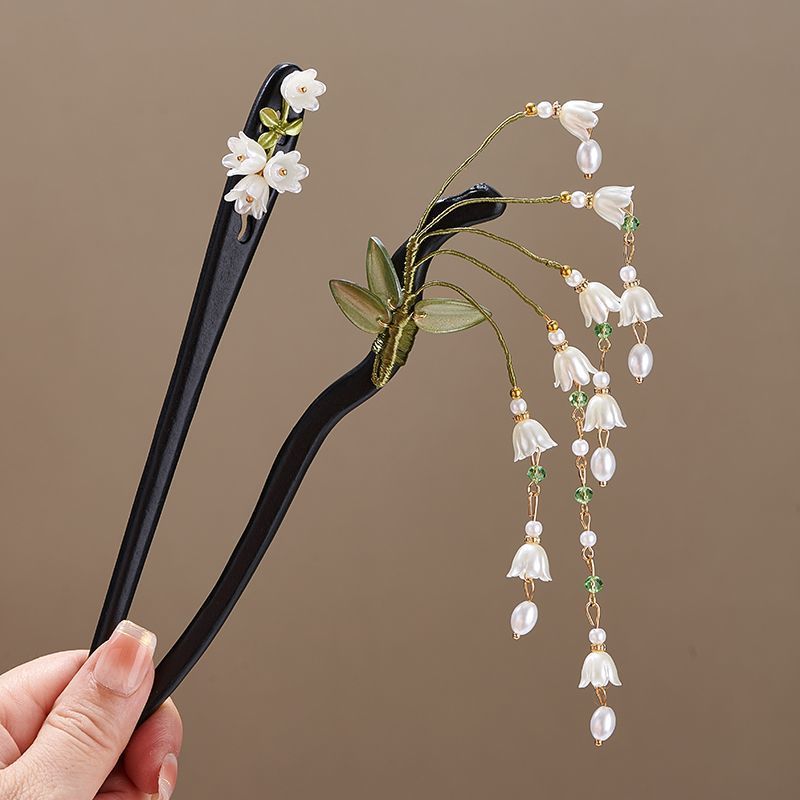 Wooden Flower Hairpin Vintage  - مراجعة Jewelry Making Adults وسعره