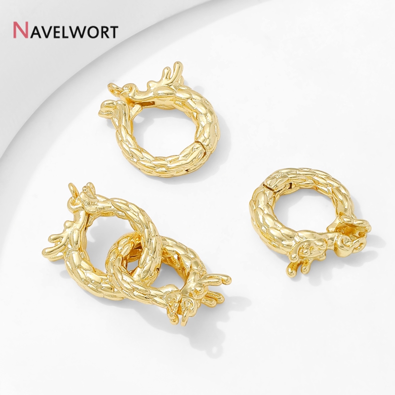 14K Gold Plated Brass Dragon S - مراجعة Jewelry Making Beads وسعره