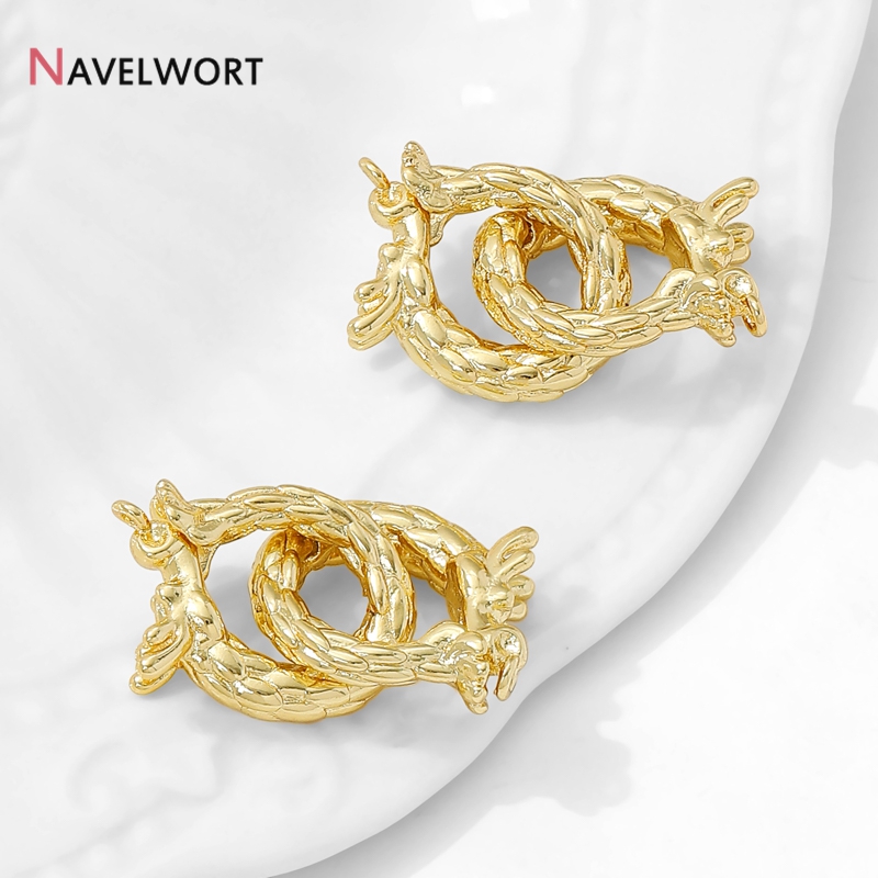 14K Gold Plated Brass Dragon S - مراجعة Jewelry Making Beads وسعره