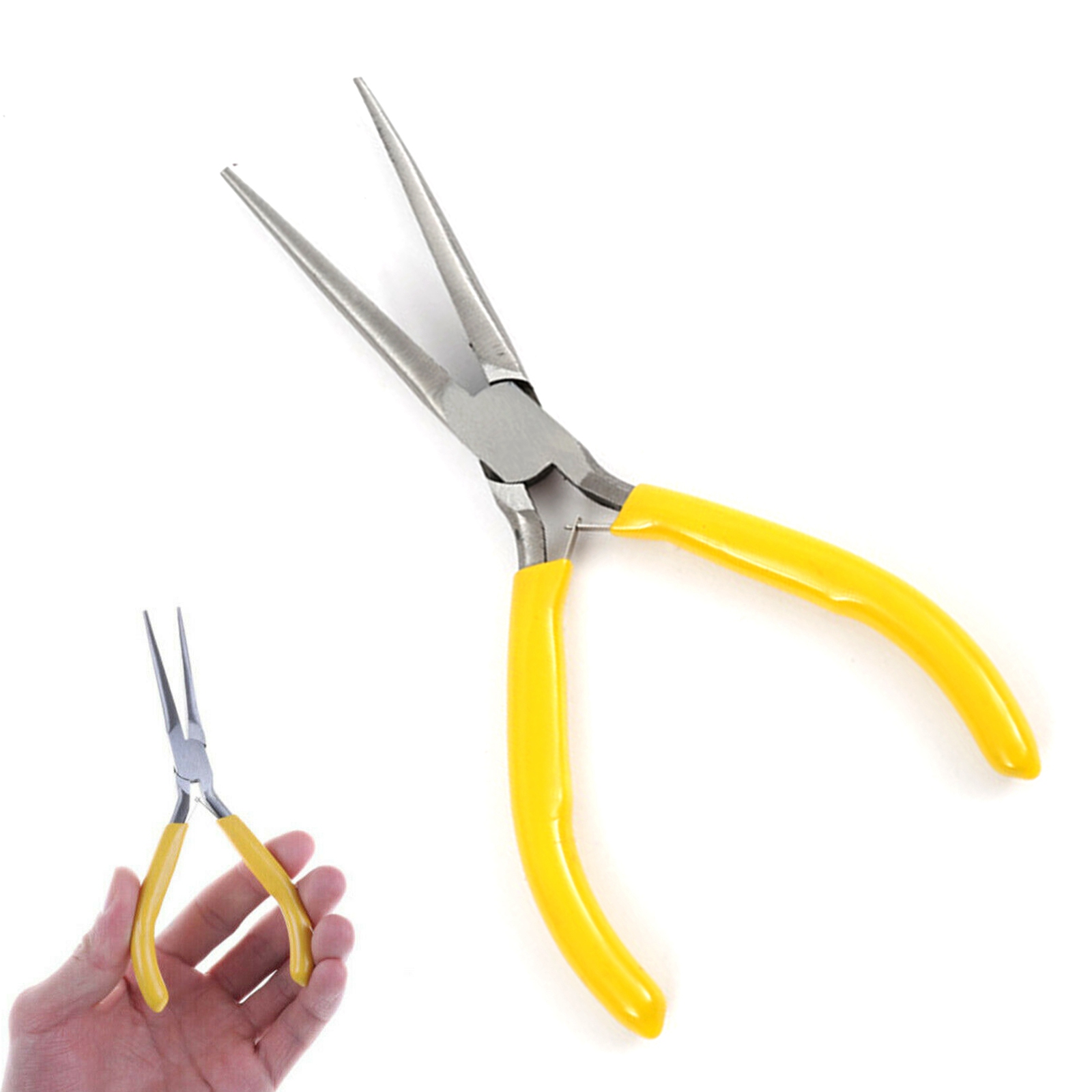 Yellow Multi Functional Mini L - مراجعة Jewelry Making Needle Nose Pliers وسعره