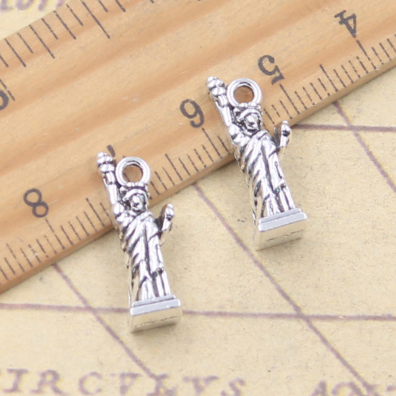 10pcs Charms New York Statue O - مراجعة Jewelry Making York وسعره