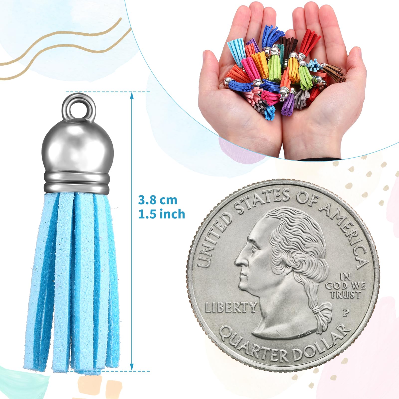 10/20/60 Pcs Mini Tassels Faux - مراجعة Jewelry Making Degree وسعره