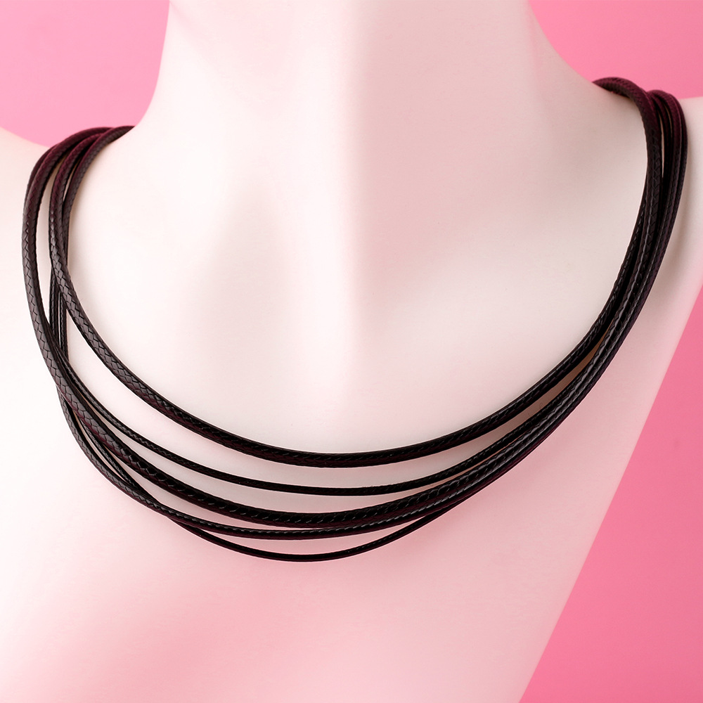925 Silver Black Braided Leath - مراجعة Jewelry Making In La وسعره