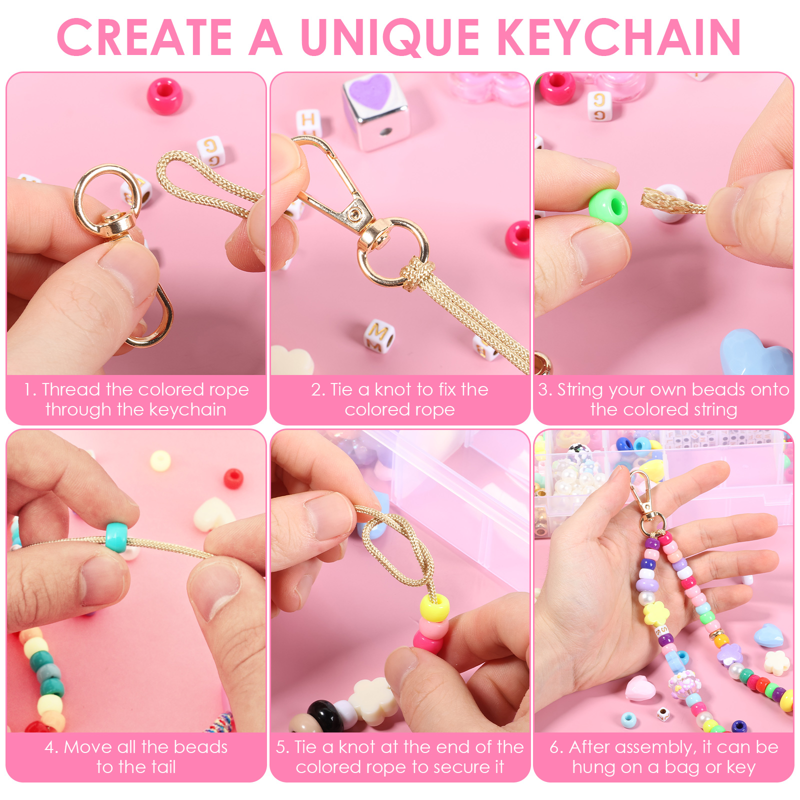 421PCS Beaded Keychain Making  - مراجعة Jewelry Making Degree وسعره