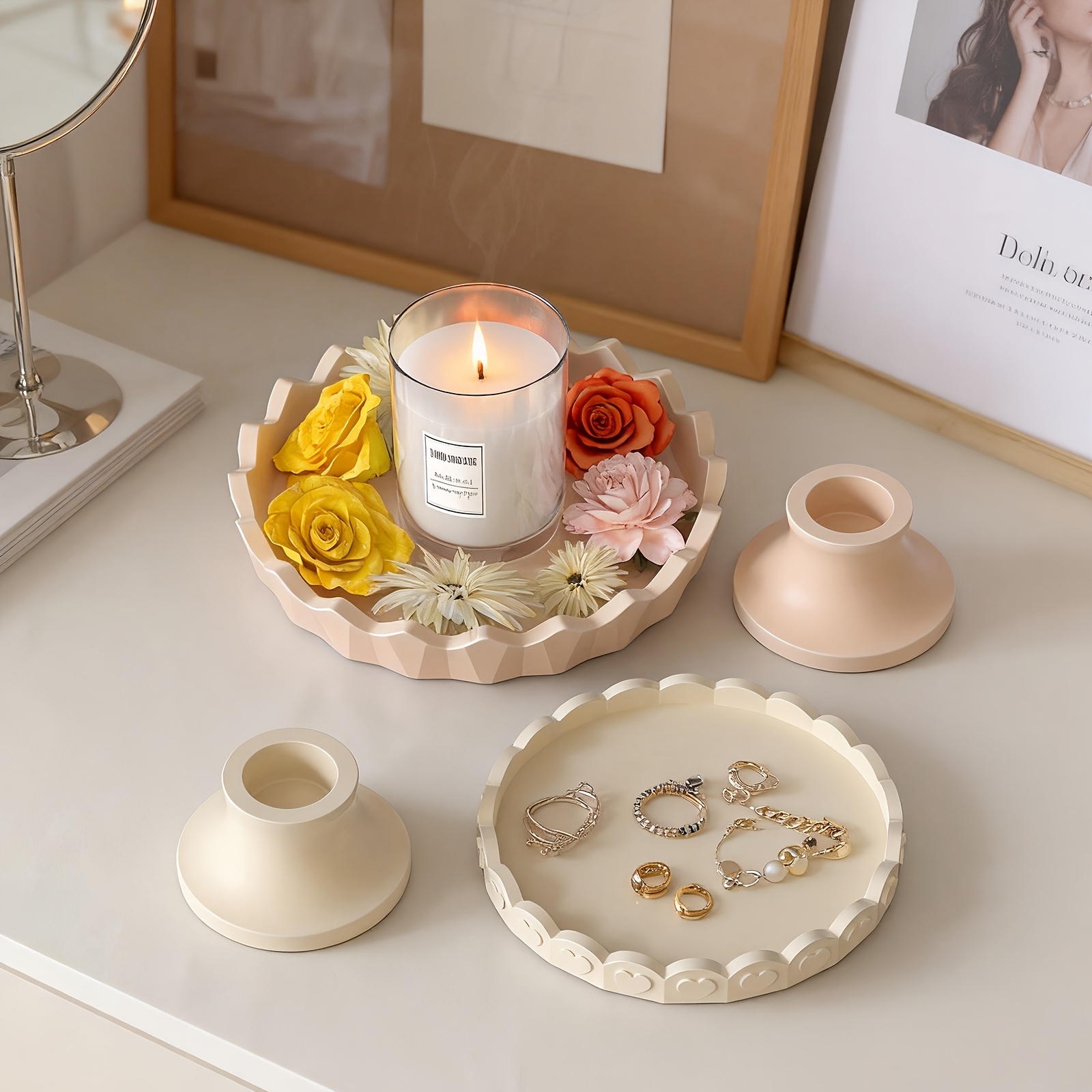 2pcs Silicone Tray Mold Set, R - مراجعة Jewelry Making Degree وسعره