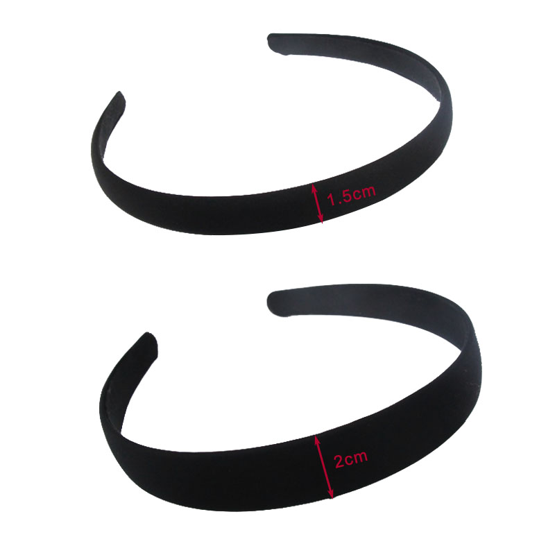 4pcs Black simple wide hair ba - مراجعة Jewelry Making Adults وسعره