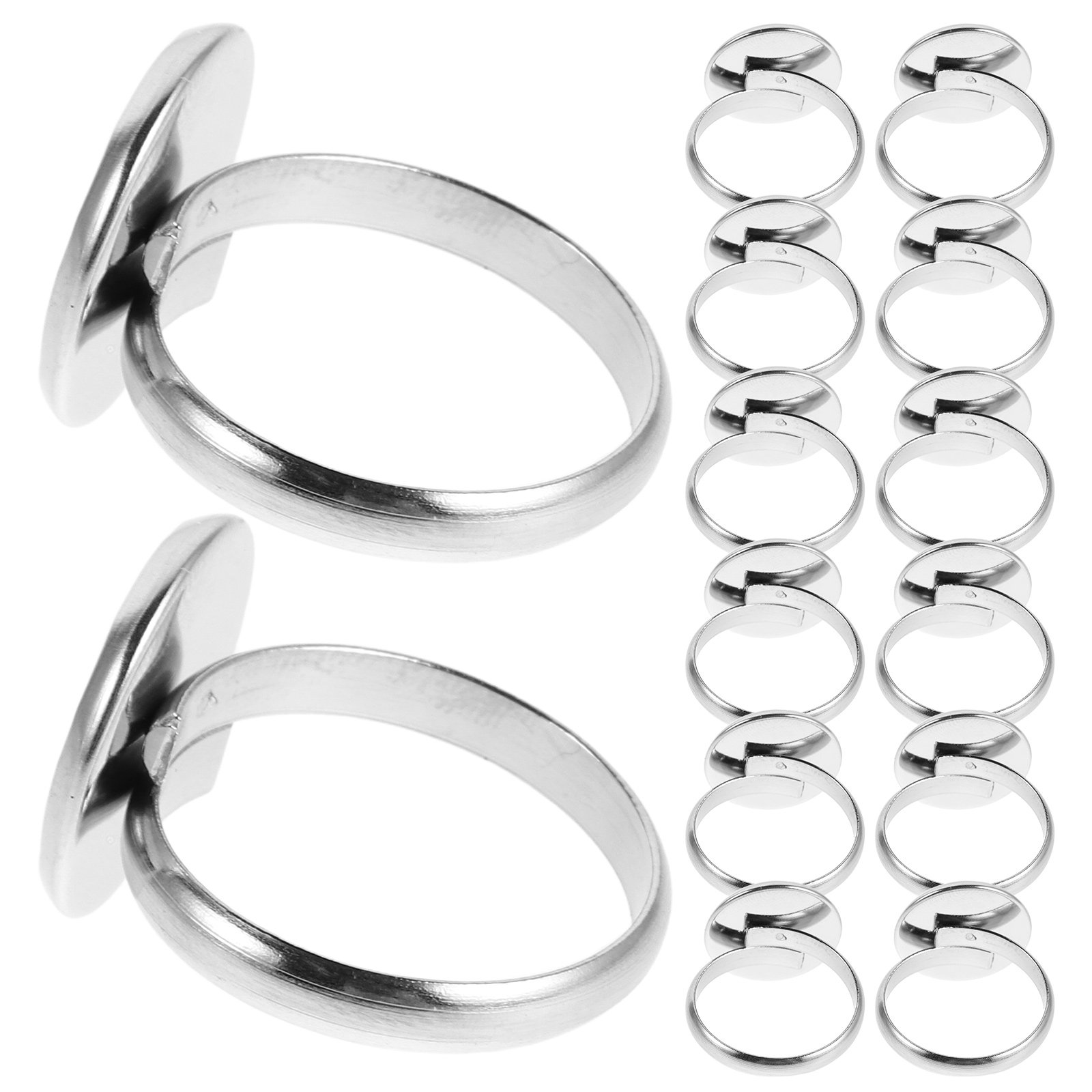 20Pcs Adjustable Ring Blanks S - مراجعة Jewelry Making Stones وسعره