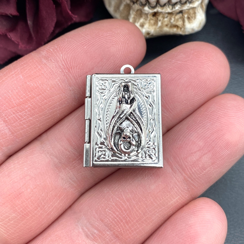 2psc Dainty Bat Book Locket Ch - مراجعة Jewelry Making Books وسعره