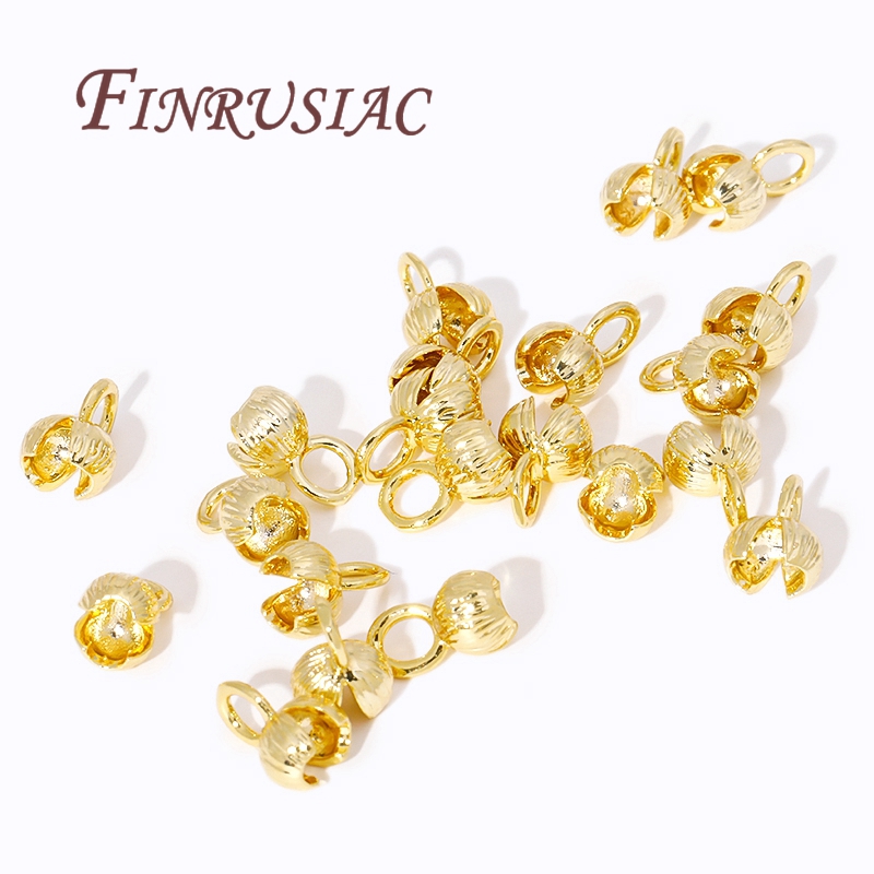 18K Gold Plated Cord Ends Clam - مراجعة Eyepin Ball End وسعره