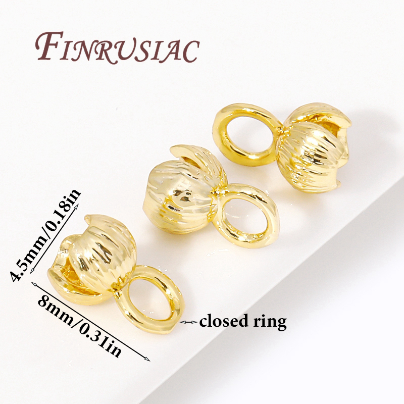 18K Gold Plated Cord Ends Clam - مراجعة Eyepin Ball End وسعره
