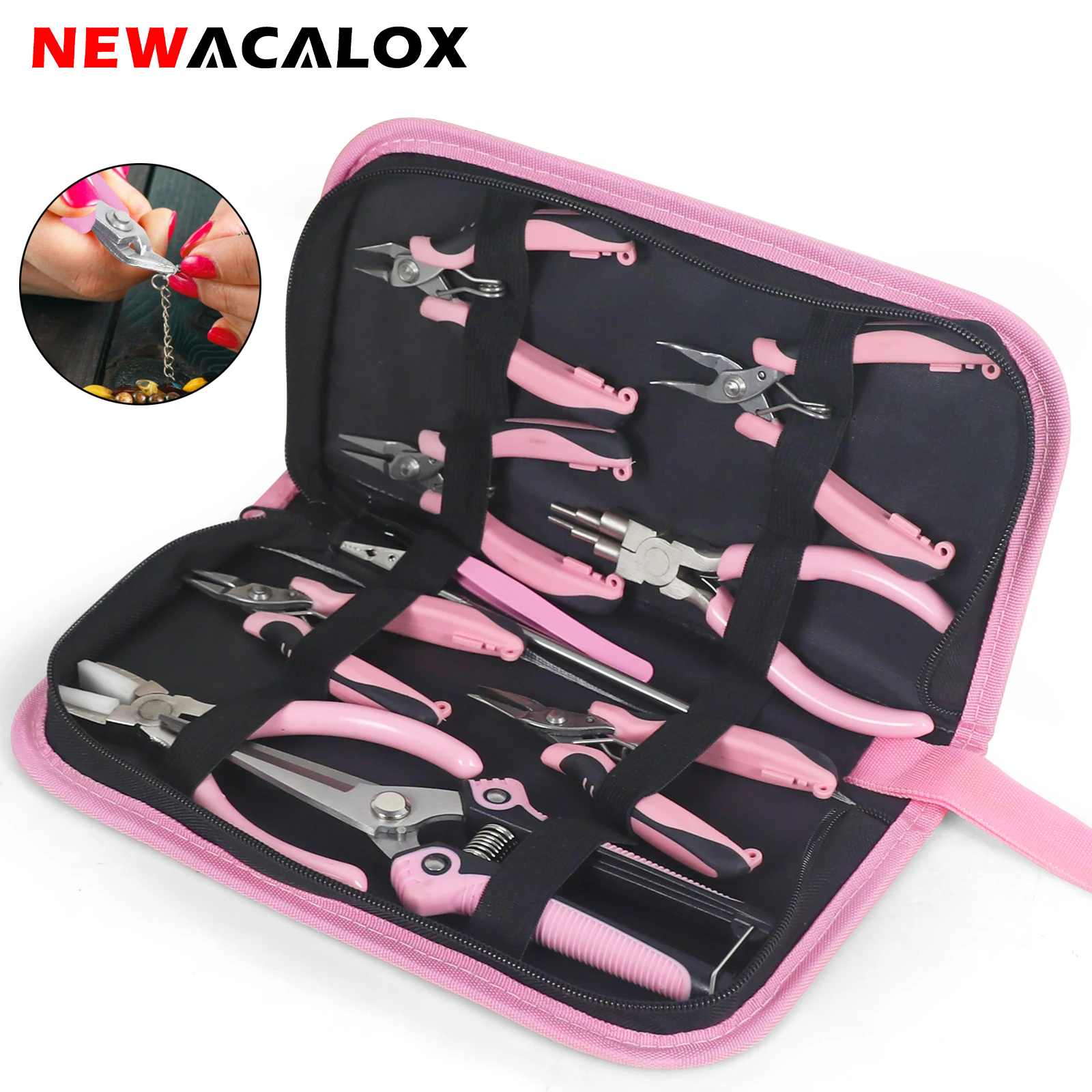 NEWACALOX Mini Jewelry Pliers  - مراجعة Jewelry Making Needle Nose Pliers وسعره